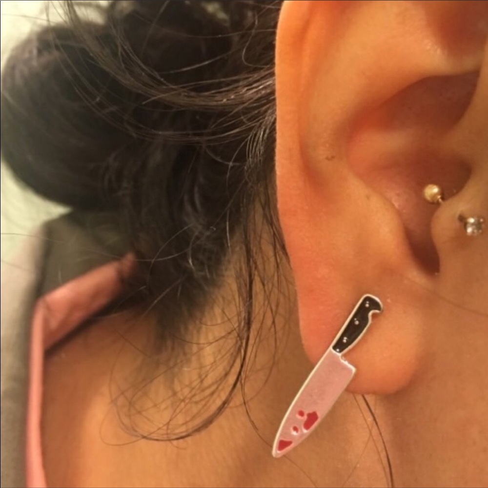 🔪Halloween Bloody Knife Dagger Earrings